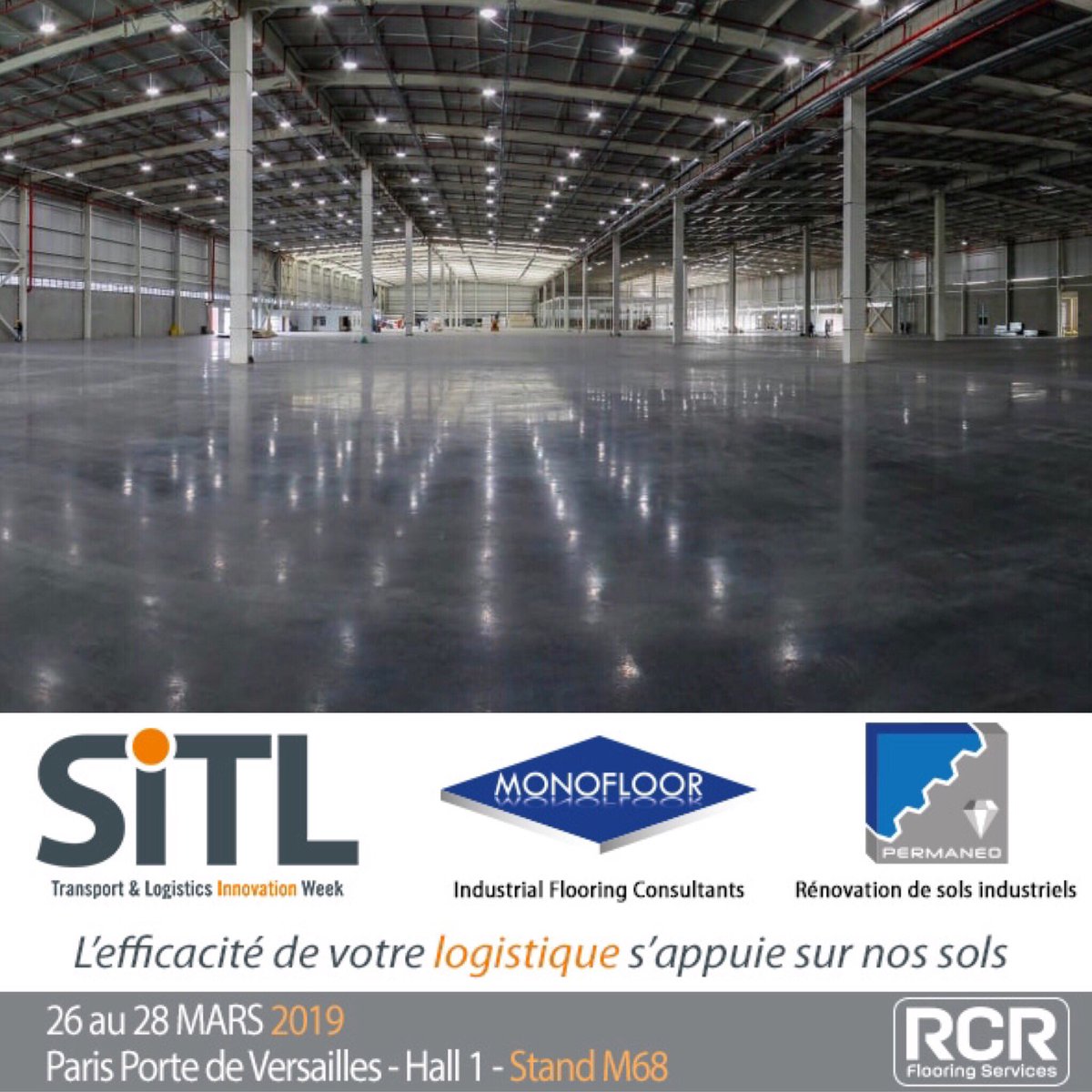 Kriscorti's tweet photo. La logistique moderne s’appuie sur des sols industriels bien conçus et bien entretenus.
@Monofloor_RCR et @PERMANEO_FRANCE présenteront leurs innovations dans le domaine de la logistique du 26-28 mars lors du salon @SITLevents Paris 🇫🇷
Inscrivez vous!📱https://t.co/7EOZfh9ZGl https://t.co/RcCBa2xUVm