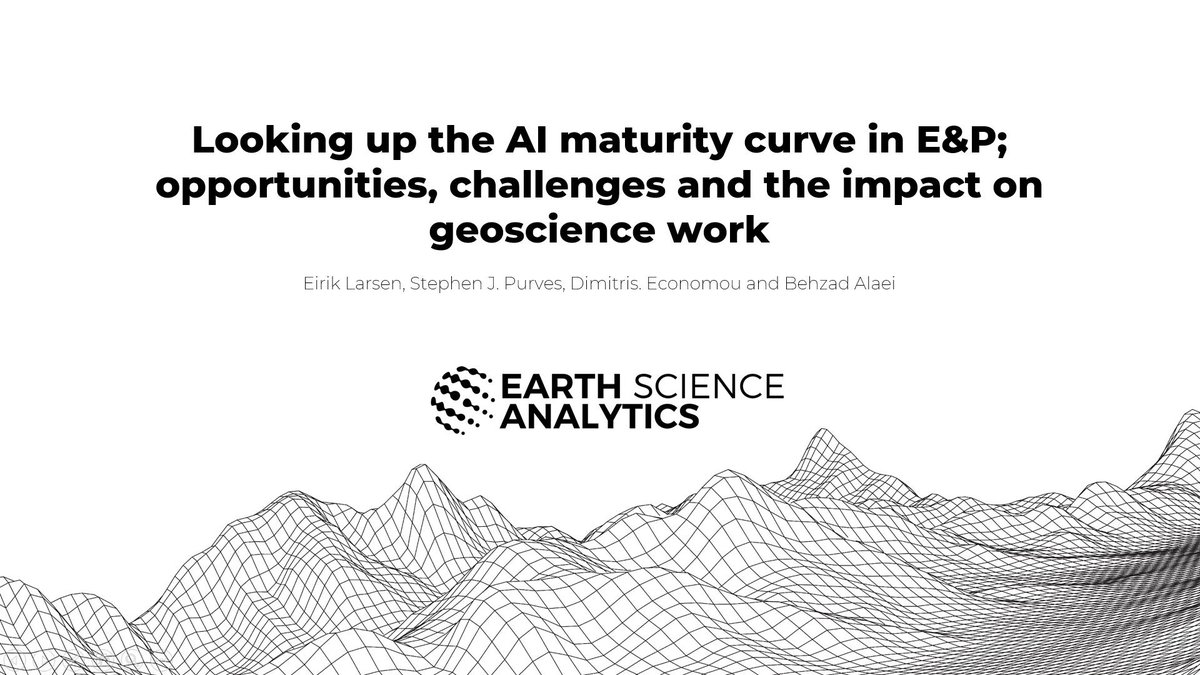 Earth Analytics AS (@earth_analytics) on Twitter photo Here is <a href="/Larseneirik/">Eirik Larsen</a> 's presentation from the #EAGE Workshop on “#BigData and #MachineLearning for Exploration and Production Efficiency”.
zenodo.org/record/2578737…
#AI #geoscience Here is <a href="/Larseneirik/">Eirik Larsen</a> 's presentation from the #EAGE Workshop on “#BigData and #MachineLearning for Exploration and Production Efficiency”.
zenodo.org/record/2578737…
#AI #geoscience