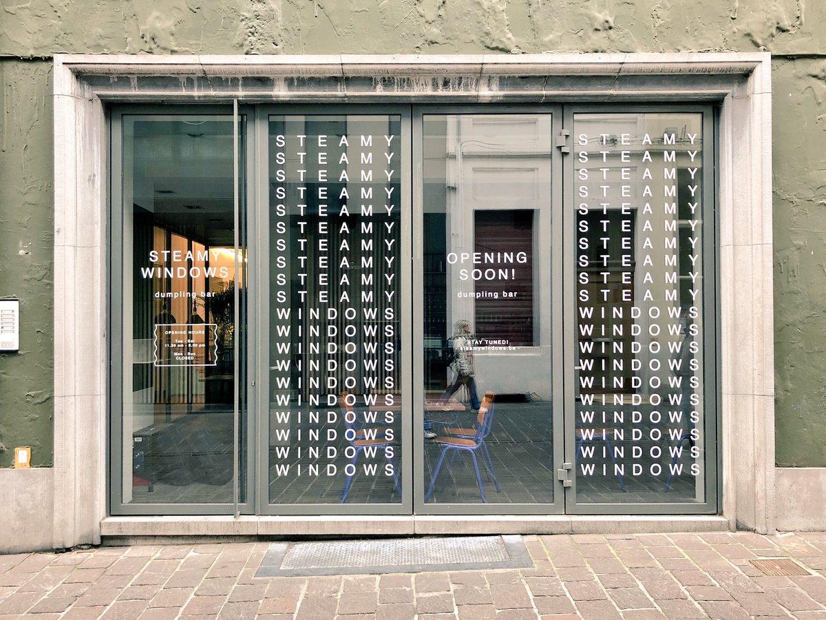 Window stickers for Steamy Windows #DumplingBar #Gent