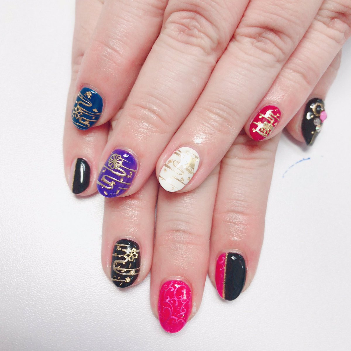 ナイスネイル池袋 モチーフネイル ミュージカル刀剣乱舞 三百年の子守唄19 ご来店ありがとうございました