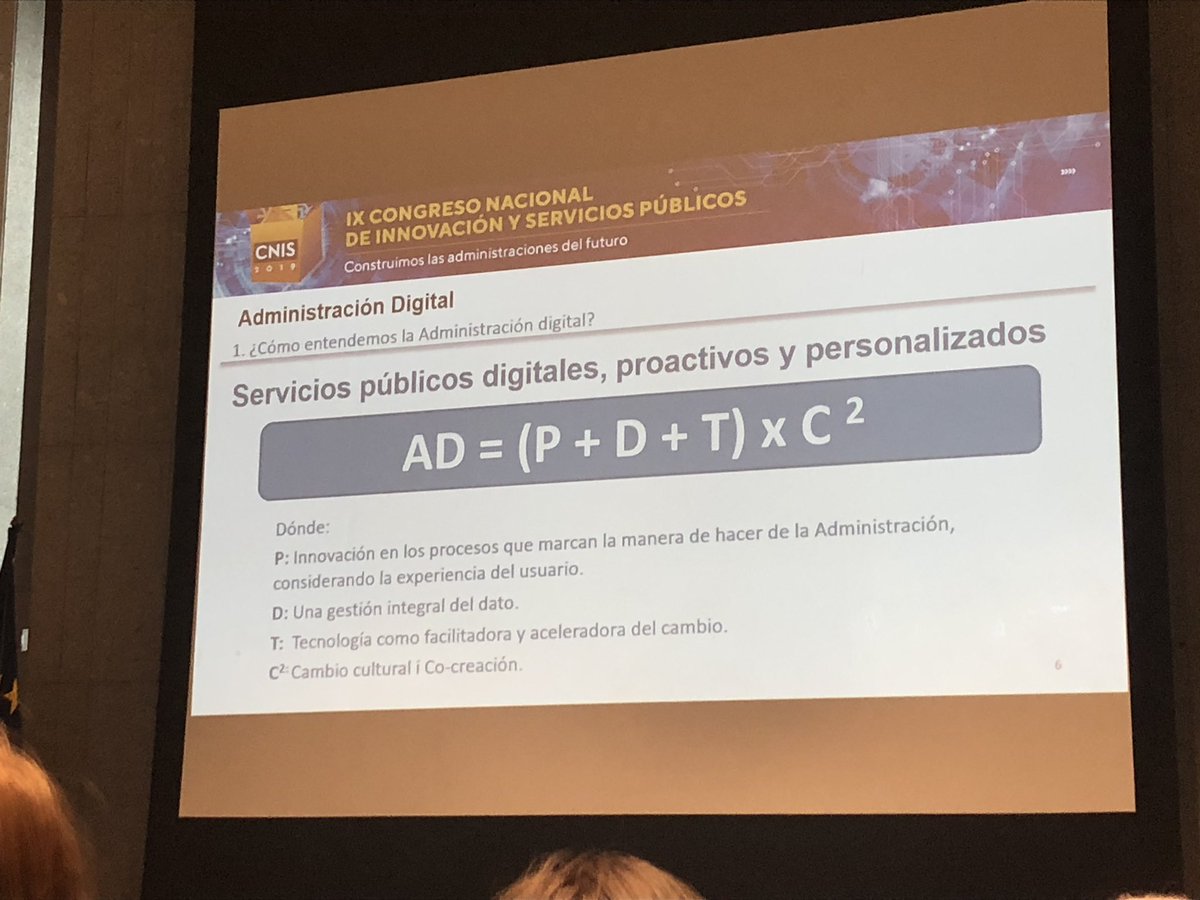 La fórmula del éxito para conseguir buenas Administraciones Digitales, presentada por Ester Manzano, de la Generalitat de Catalunya. #cnis2019 #SomosAST