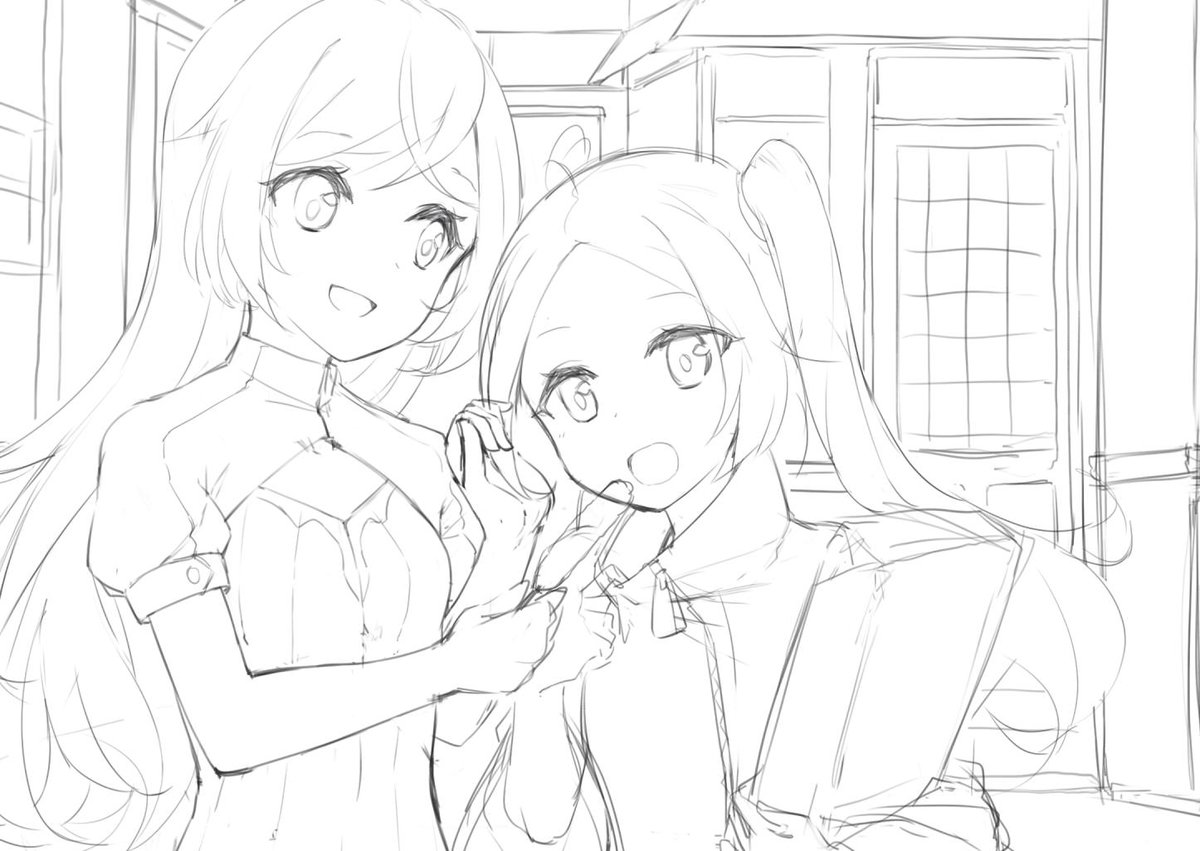 2人の動きを絡ませるのほんとこの… 楽しいと苦痛が半々。正直に作業が進まないね! 
