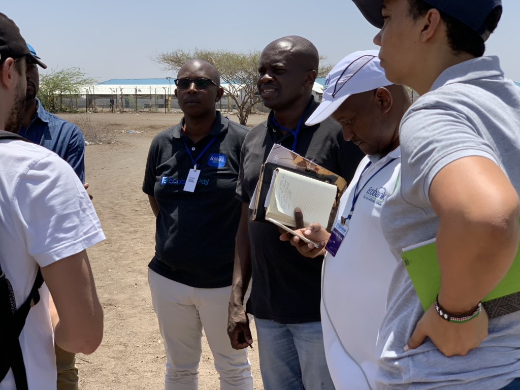 UNHCR_Kenya's tweet photo. A team from @EcobankKenya is visiting #Kakuma camp and #Kalobeyei settlement to interact and learn more about @refugees. Ecobank hopes to use it's resources and expertise to support and help refugees thrive #withrefugees https://t.co/bSQUJ72j3m