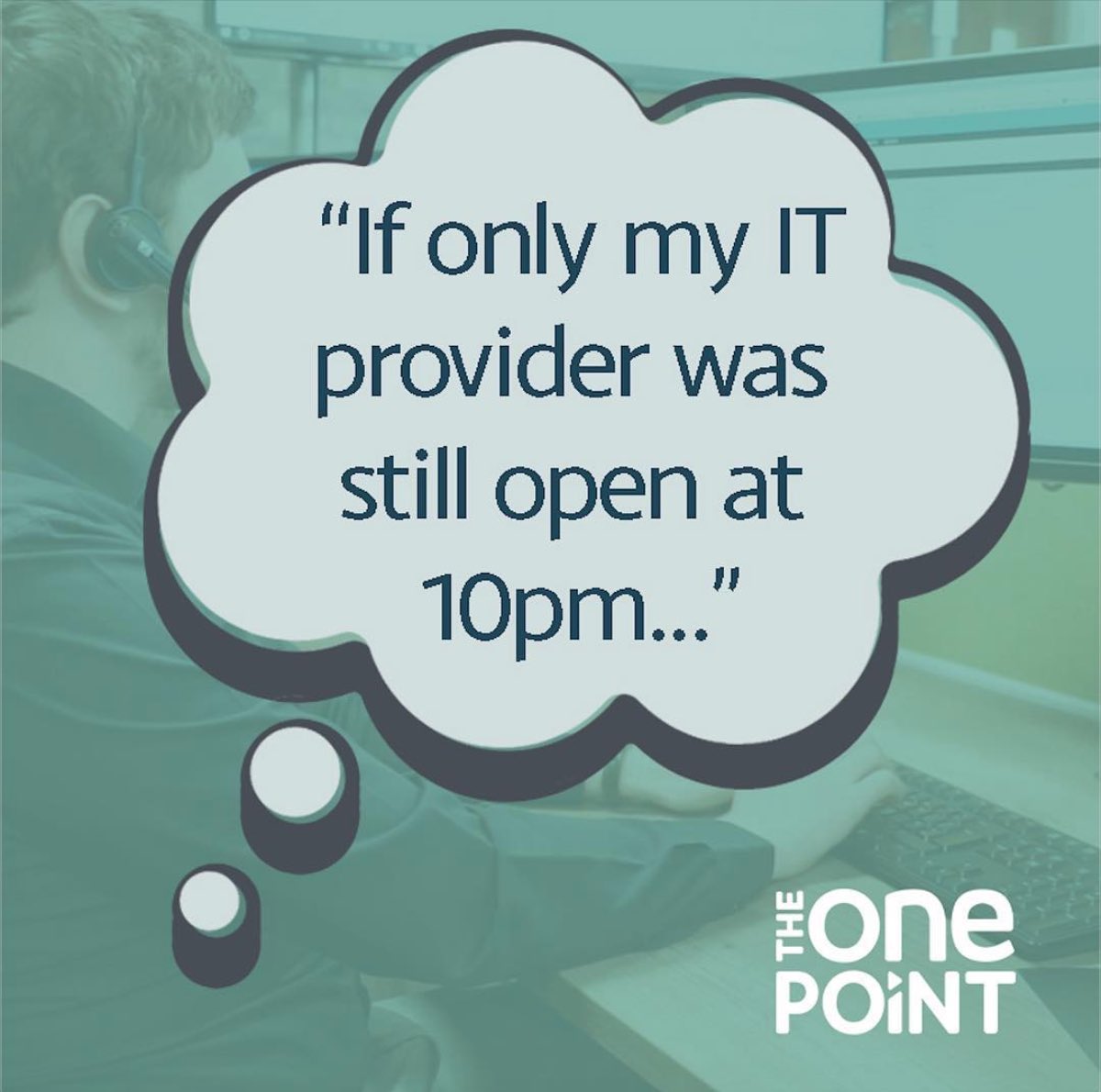 theonepoint's tweet photo. With ‘The One Plan’ you can get 24/7 technical support from our IT Helpdesk, who are always happy to help with any queries or concerns you may have.💻
#TheOnePlan #Helpdesk #IT #ITSupport https://t.co/BLr3tPeKpu