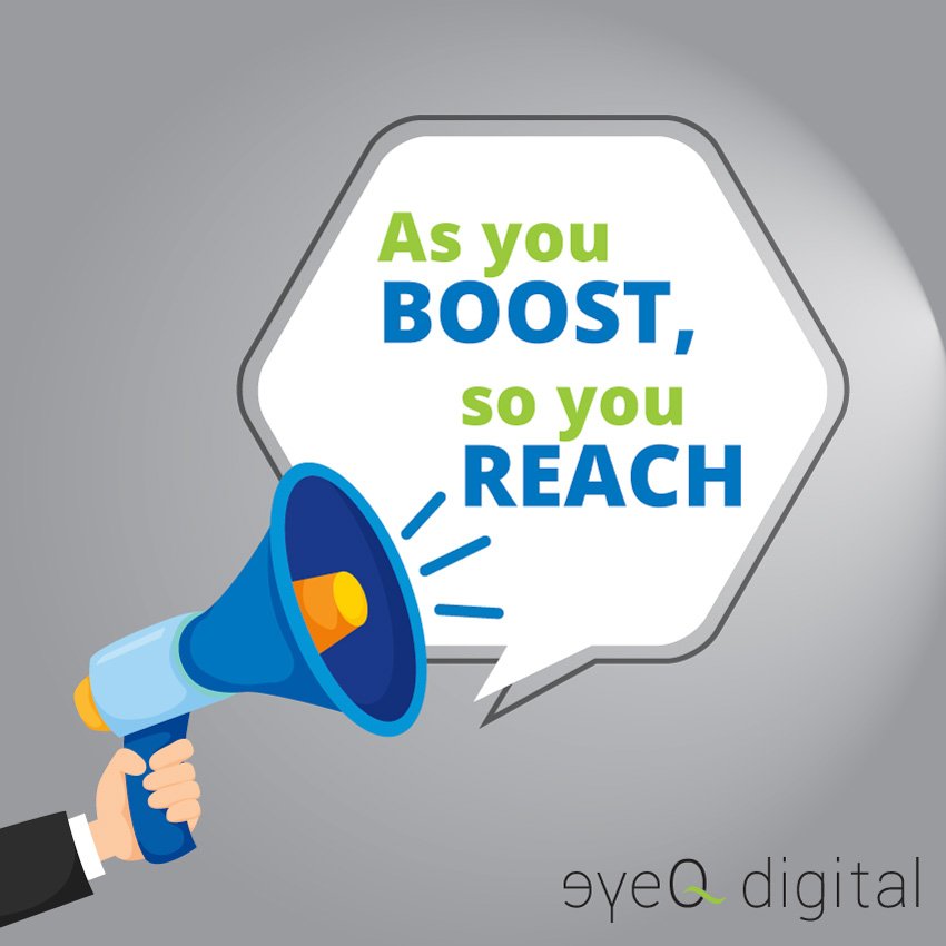 EyeQAdvertising's tweet photo. A Boosted Post is a type of Ad offered by Majority of #SocialMedia platforms that are also known as a Page Post Engagement (PPE) Ad. When you Boost a Post you are telling Facebook that you want to get as much engagement (reactions, #comments, shares, clicks, etc.) https://t.co/84ezY55V1z
