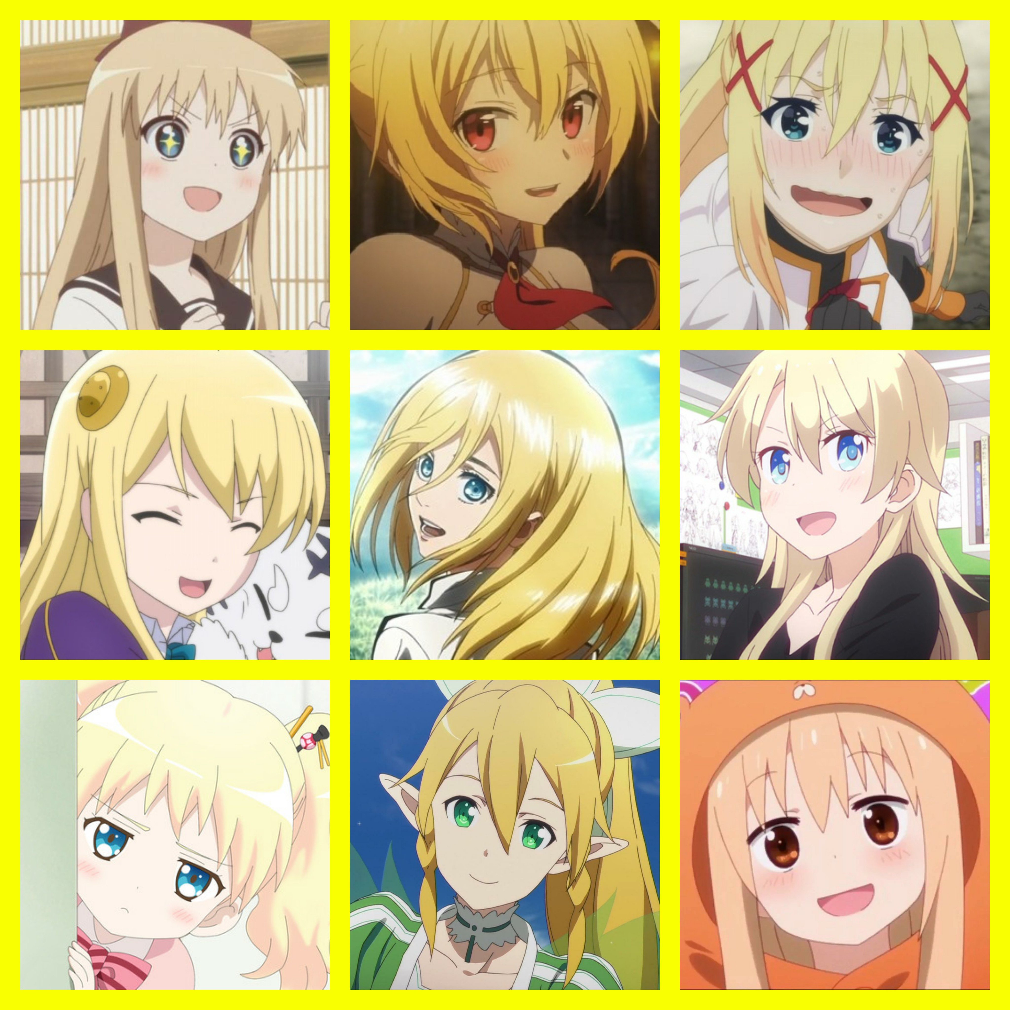 ゆっか アニメ好き 金髪ヒロインキャラ寄せ集め 36人 好きなキャラいたら教えてちょ 金髪キャラ 好きなキャラがいたらrt アニメ好きと繋がりたい アニメ T Co Mqqz7xpw1o Twitter