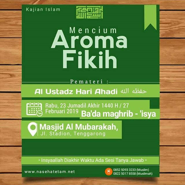 #KajianTenggarong #KII_Tenggarong
.
Mencium Aroma Fikih ll Al-Ustadz Hari Ahadi hafidzahullah ll Rabu, 27 Februari 2019. Ba'da Maghrib sd Selesai
.
#islam #Muslim #sunnah #ahlussunnah #salaf #KajianIslam #kajiansunnah #kajiansalaf #dakwahsalaf #salafy #d… ift.tt/2TeFM9x