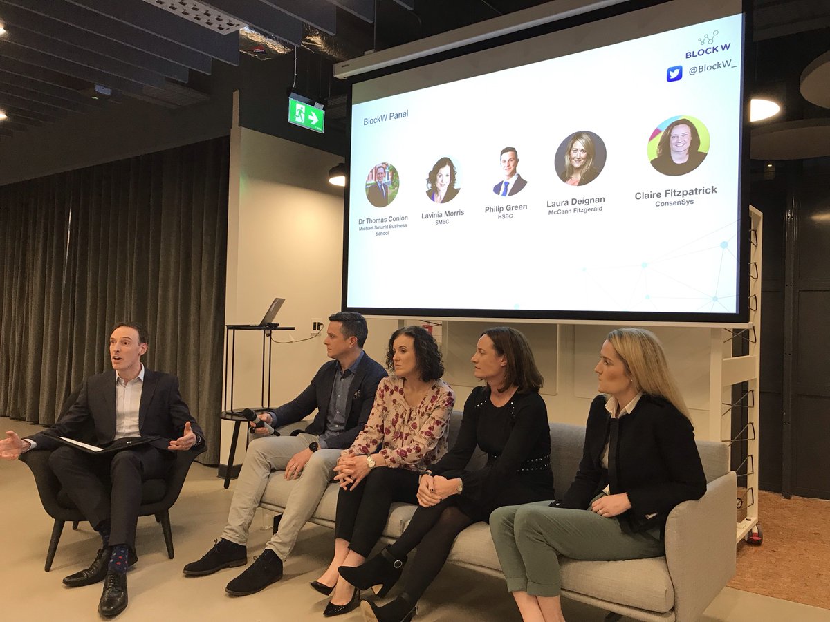 AdaptCentre's tweet image. #FinTechFusion Prof Tom Conlon, chaired a lively panel discussion on #blockchain in aviation leasing last night - questions included “Is tokenisation of aircraft the next big thing?”#blockw #fintechfusion #fintech #aircraftleasing
@SMBCAVIATION @HSBC @ConsenSysIreland @McCannFitz