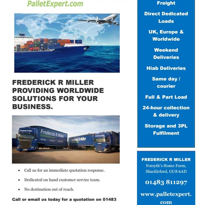 FrederickRMill1's tweet photo. Email for quotes for general haulage and solutions #palletexpert #palletways #frederickmiller #solutions https://t.co/FsWypWpLCr