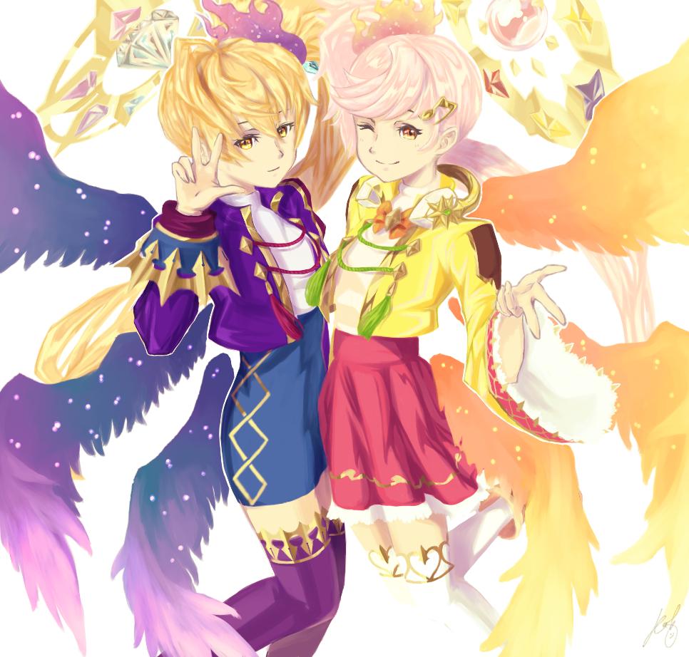 こう吉 V Twitter 双子の天使 モンスト モンストイラスト サンメタ こう吉 V Twitter 双子の天使 モンスト モンストイラスト サンメタ