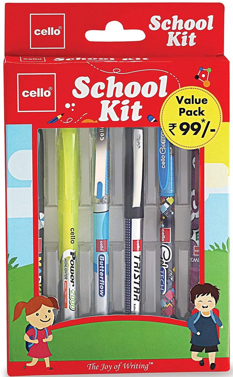 shop_xn's tweet photo. Cello School Kit Pen Set – Pack of 6 (Multicolor) for Rs. 67 https://t.co/VuGjFez7HP https://t.co/tsj9KQvpcO