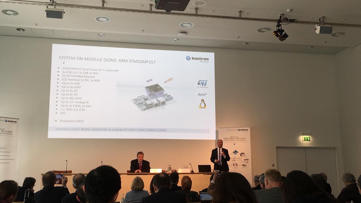 KontronElctrncs's tweet image. #ew19 yesterday started with a very promising and busy day. We had our own press conference and lots of visits. Today we welcome you again at our booth at #embeddedworld2019 at #kontron Hall 1-478 and at #ST Hall 4A-138
#embedded #electronics #STM32MP1