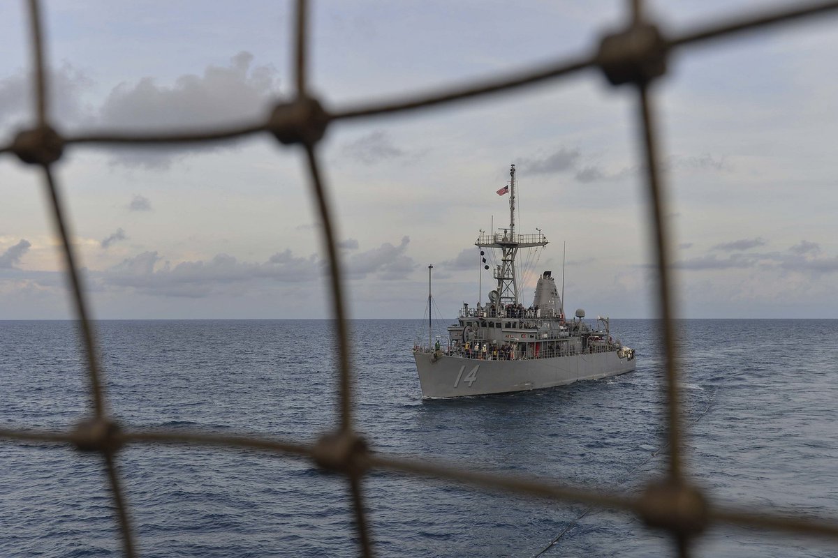 USPacificFleet's tweet photo. #USSChief arrives in #Jakarta for port visit, partnership building with Indonesian Navy counterparts: https://t.co/eatFWsP3A2 @usembassyjkt @US7thFleet https://t.co/uhXVV1zw2f