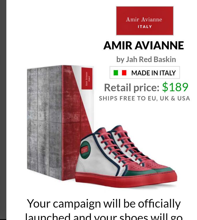 ItsthekidBugzy's tweet photo. Amir Avianne #RedTapes designer sneakers made in Italy (Limited Edition) #preorder #now #nyc #newyork #Cali #Atlanta #Miami #TrapMusicMuseum #music #designer https://t.co/nUtIfvZ8jZ