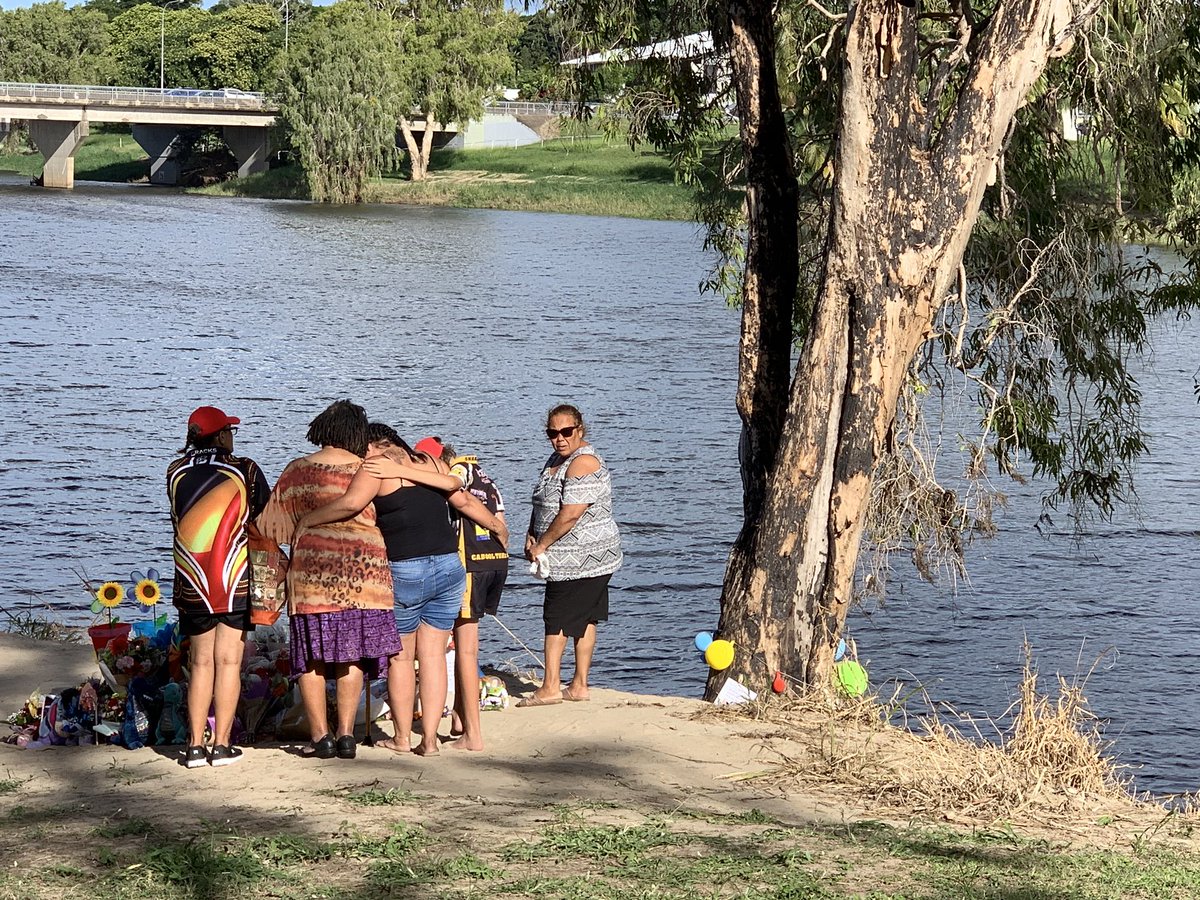 Family members pay tribute to two young boys whose bodies were found in the Ross River. A memorial is planned on Sunday <a href="/abcnews/">ABC News</a>