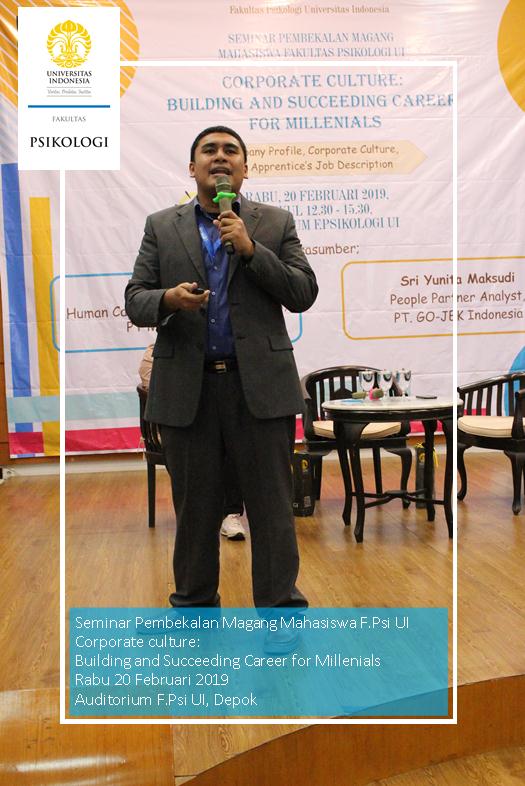 psikologi_ui's tweet image. Dalam seminar ini menghadirkan narasumber Rendy Alhial (Human Capital Services Dept Head, PT MRT Jakarta ) dan Sri Yunita Maksudi (People Partner Analyst, PT. GO-JEK Indonesia ) yang sudah sangat berpengalaman dibidangnya.
#fpsikologiui
#fpsiui2019