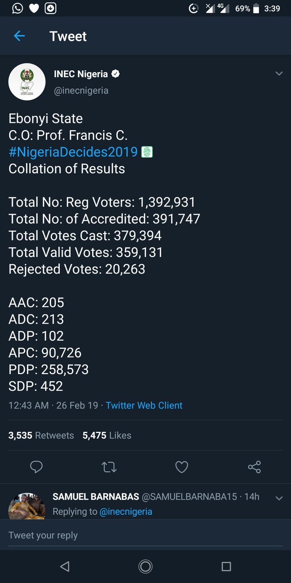 evans_yekovie's tweet photo. Nigerians are not normal I swear down. Chaiiiiii #INECNumbersDontAddUp https://t.co/Ne9ZpYqPr1