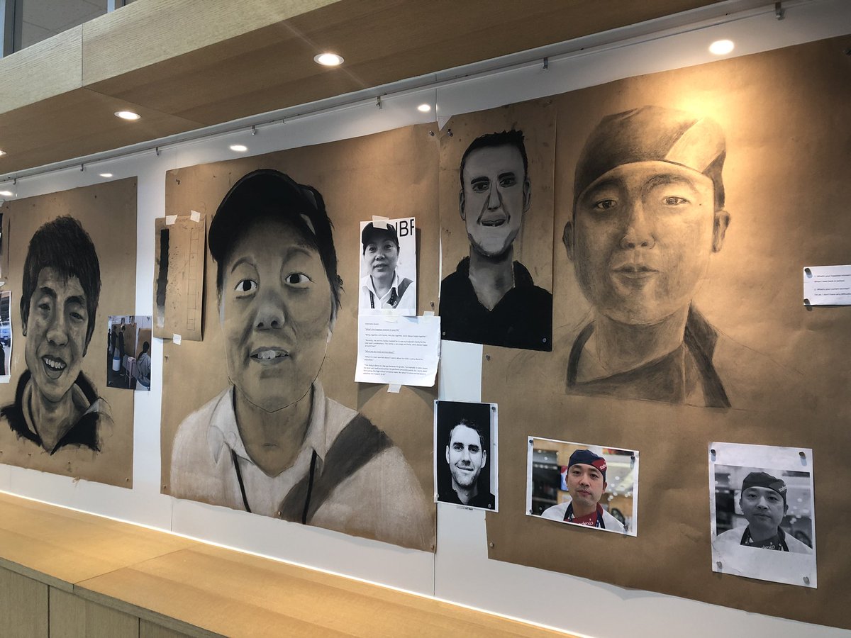 ISBeijing's tweet photo. ✏️Ignite Week in ISBFA showcased ‘Humans of ISB’ - a small group of 7th & 8th graders chose to be a part of ‘Humans of ISB’ in which they photographed, interviewed then finally drew a portrait of individuals that make up our community.
#learnisb #godragons #igniteweek https://t.co/BMUfMYPmhO