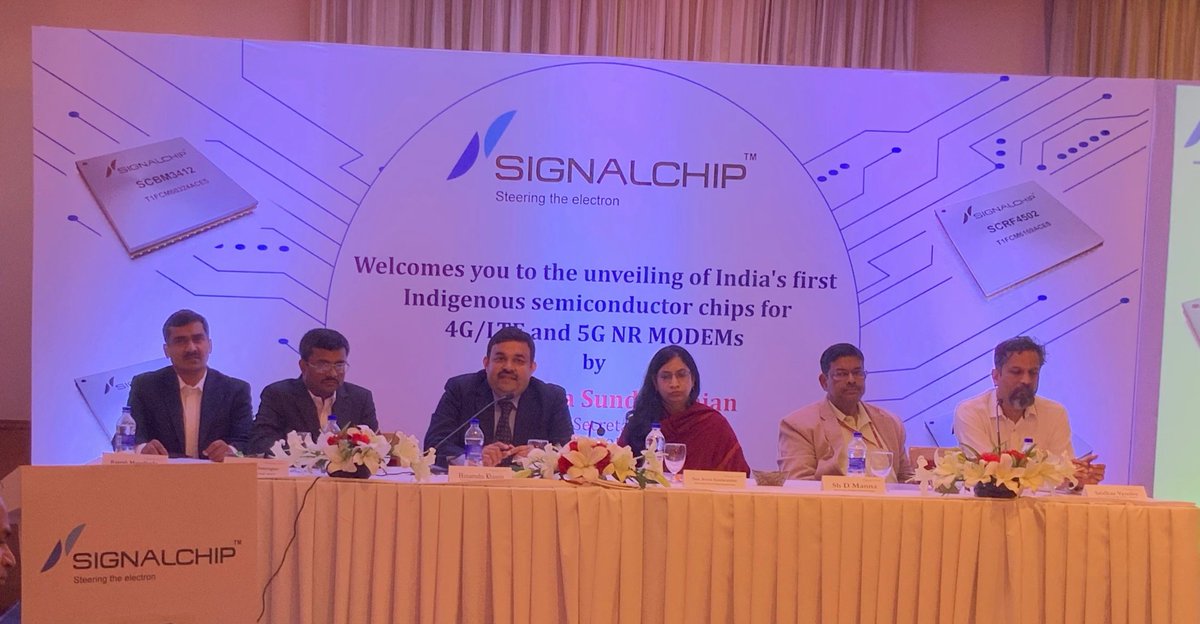 signalchip's tweet photo. Press release #MWC2019 #Signalchip #India's first LTE modem https://t.co/byhe8HkawI