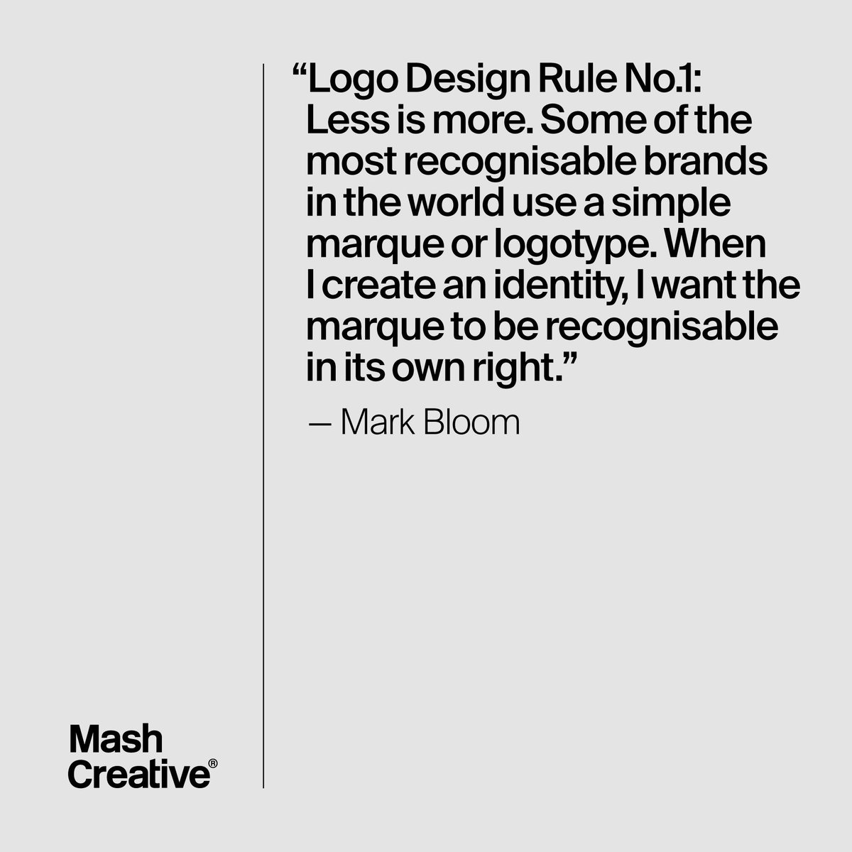 MashCreative's tweet image. My logo design rules that I have adhered to for the last 20 years (see Instagram post for all 5) instagram.com/p/BuYIo0XAOdj/…