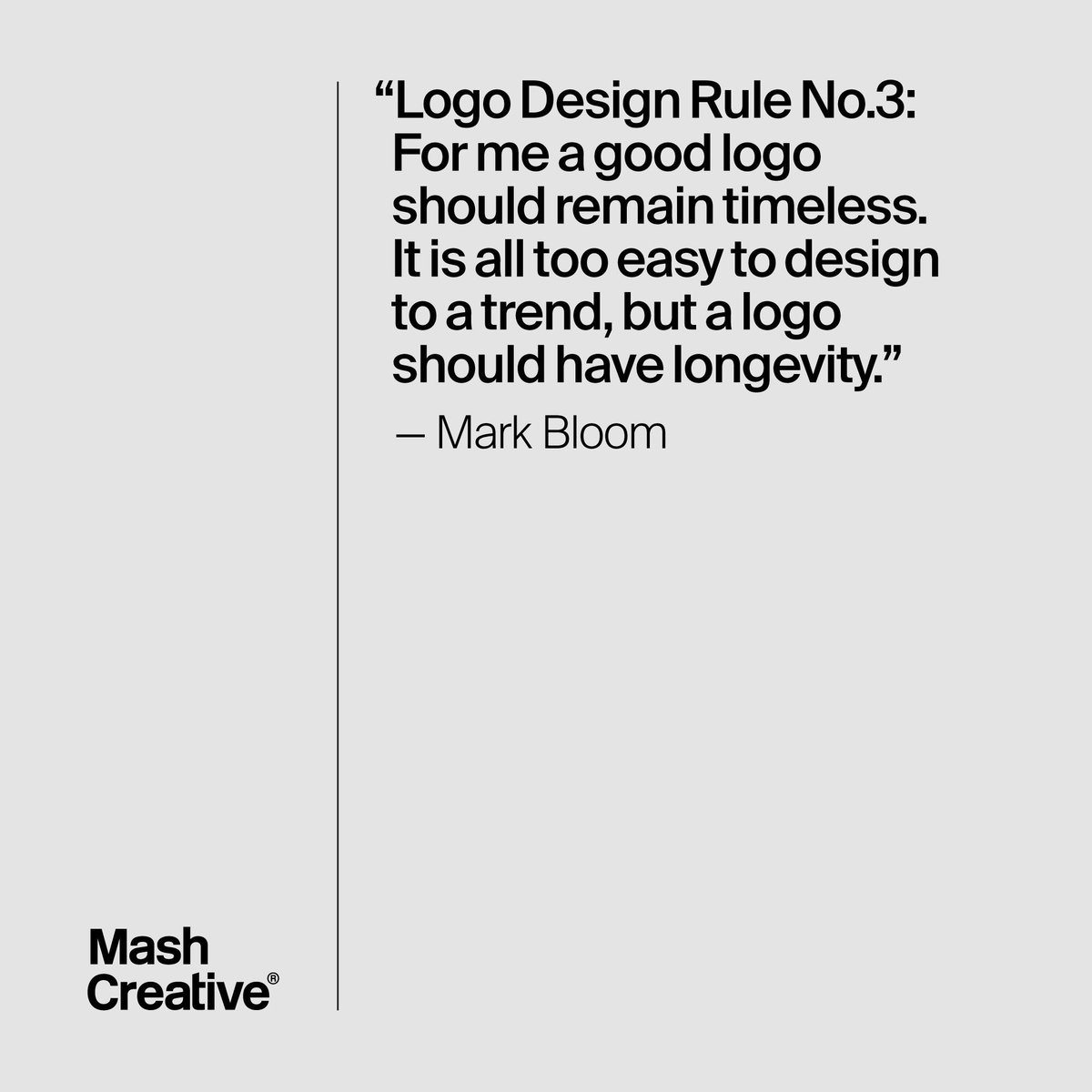 MashCreative's tweet image. My logo design rules that I have adhered to for the last 20 years (see Instagram post for all 5) instagram.com/p/BuYIo0XAOdj/…