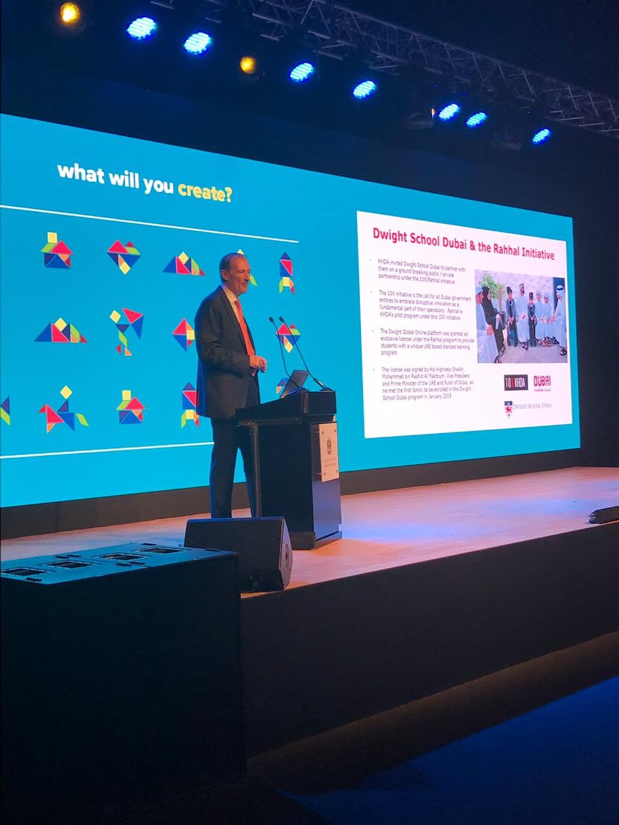 BloomEduDXB's tweet image. CEO Henning Fries spoke at @GESSeducation yesterday about the Rahhal Project in partnership with @KHDA and @DwightSchoolDXB the talk also shared insights into the @DwightGlobal platform. #GESSDubai2019 #Education #BlendingLearning