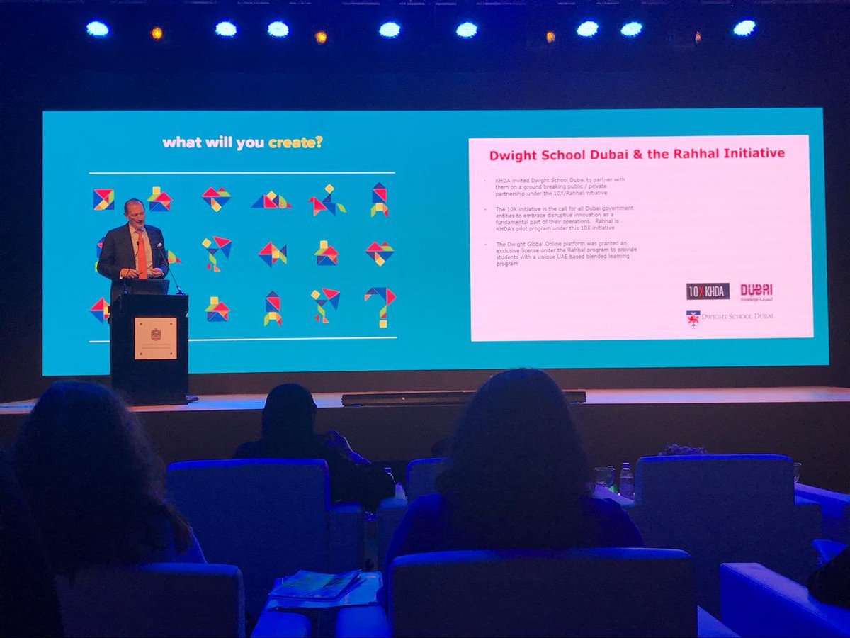 BloomEduDXB's tweet image. CEO Henning Fries spoke at @GESSeducation yesterday about the Rahhal Project in partnership with @KHDA and @DwightSchoolDXB the talk also shared insights into the @DwightGlobal platform. #GESSDubai2019 #Education #BlendingLearning