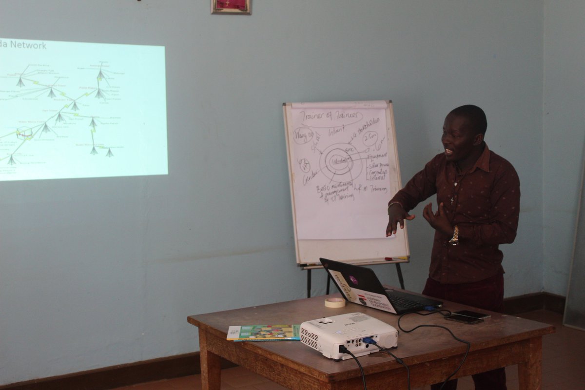 <a href="/sokotnono/">Okot Solomon Nono</a> Explaining how Community Network is build to the Afchix members <a href="/ReviSterling/">Revi Sterling</a>, Sabah Ouherri (Morocco), <a href="/Chiefkariuki/">ChiefFrancis Kariuki</a> (Kenya) <a href="/Kassidama/">Adama KA</a> (Senegal) <a href="/senchixnet/">Senchix</a> and Ghillian Beverly Bock (Namibia) <a href="/achom_lillian/">@AccessPluss</a>  AFCHIX , Sarah Kiden <a href="/MsKiden/">Sarah Kiden</a> AFCHIX  here at BOSCO Ug HQ