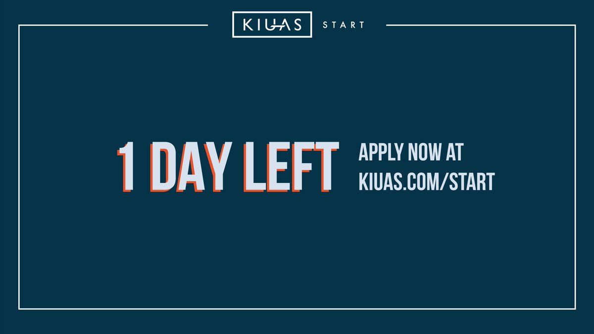 The application deadline for Kiuas Start is tomorrow!

We’ll offer you the tools, support, and a perfect program at zero cost - the rest is up to you. Apply now 👉🏻kiuas.com/start