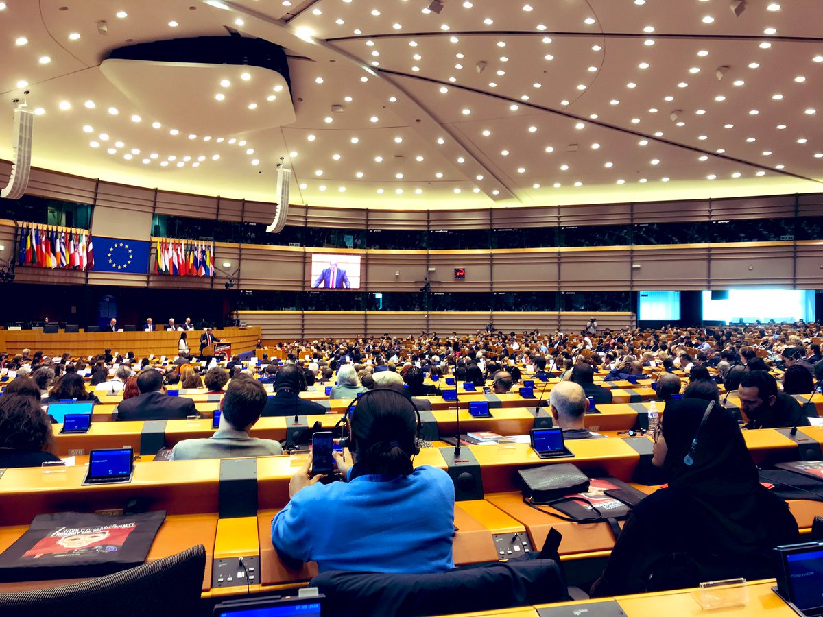 DeathPenaltyP's tweet image. Encouraged to see a Hemicycle packed with political leaders and colleagues working towards death penalty #abolitionnow, for the opening ceremony of the #7CongressECPM