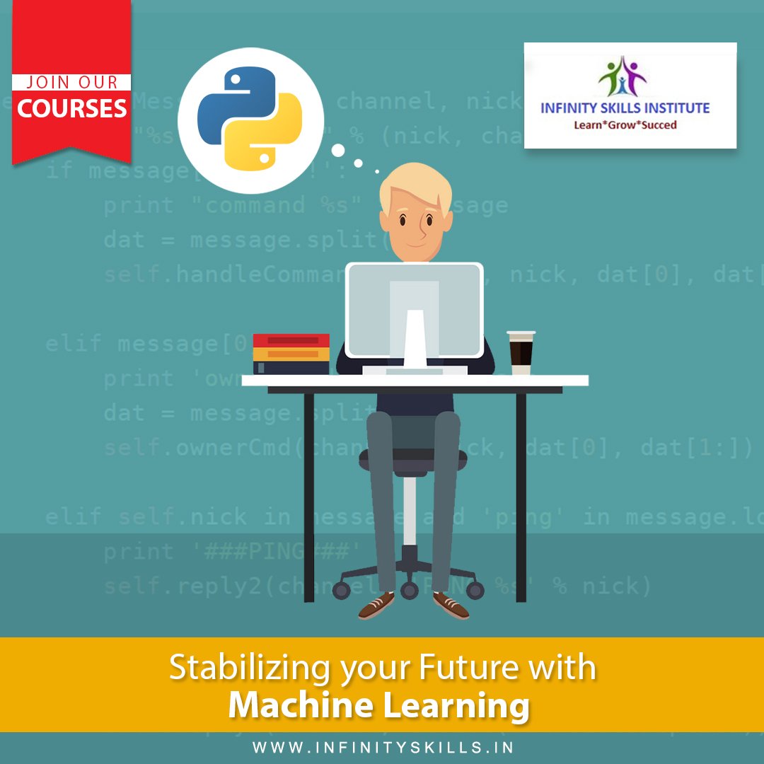 InfinitySkills1's tweet photo. Are you looking for an introductory course into Machine Learning that can help you progress in IT? At Infinity Skills Institute, we help you in improving your skills in a practical way. Come, join us and make a difference to your career.
https://t.co/io7QAAciH1
#InfinitySkills https://t.co/7aKqDQNLLK