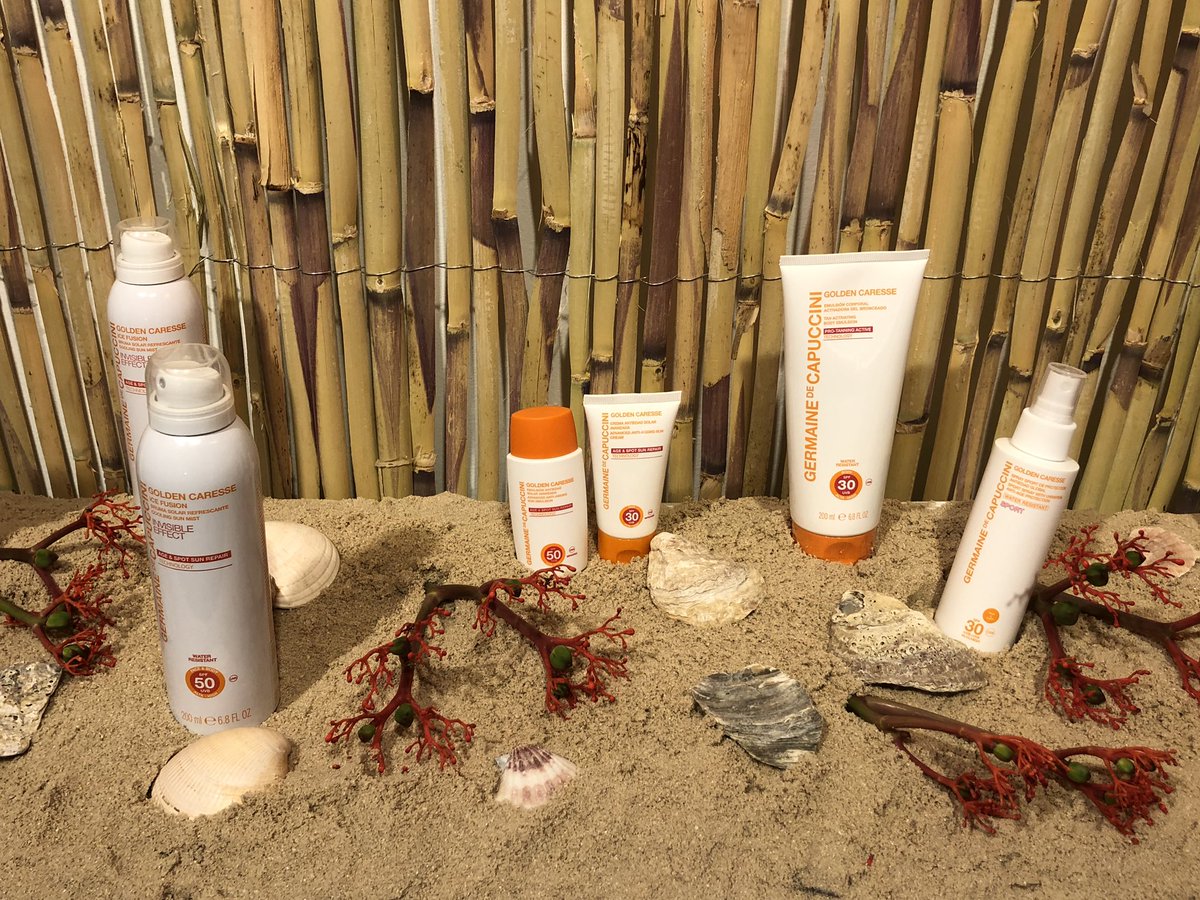 Hoy nos trasladamos a la playa para presentar los nuevos lanzamientos de solar de <a href="/Germaine_Esp/">Germaine deCapuccini</a>. #GermaineSunLover