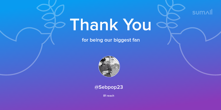 Our biggest fans this week: <a href="/Sebpop23/">Sebpop23</a>. Thank you! via sumall.com/thankyou?utm_s…