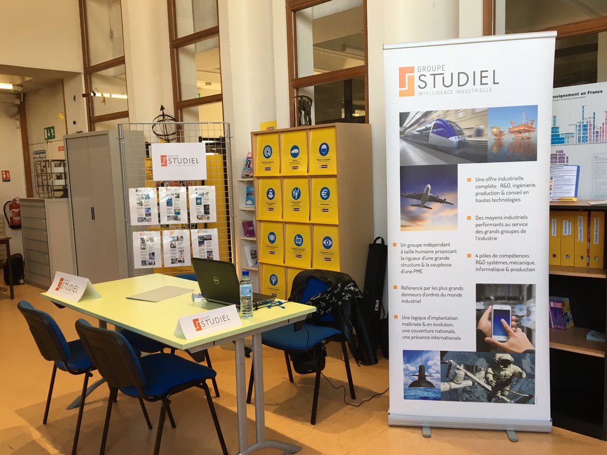 Studielgroup's tweet photo. Retrouvez-nous ce matin au #Forum des Entreprises Innovantes du Lycée Hutinel de #Cannes! 
Découvrez qui nous sommes, quelles sont nos activités et nos opportunités d’emploi!
À tout de suite! https://t.co/nuay0Reuhv