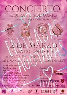 ¡CONSEGUIDO! Concierto benéfico solidario del sábado #2Marzo por la investigación🔬del #SindromeRett 
¡¡Entradas agotadas!!
¡La Casa Colón se ha llenado de esperanza💚! 
👀OJO👀 aún puedes colaborar con la #FilaCero 
#MiPrincesaRett <a href="/Meteohuelva/">MeteoHuelva.es</a>