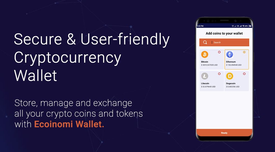 ecoinomi_io's tweet photo. Ecoinomi Wallet allows you to secure, organize, manage and exchange you cryptocurrency coins and tokens in one place. 
Download Ecoinomi Wallet today: https://t.co/BvZShWN6dW https://t.co/LHxHNzpOE7