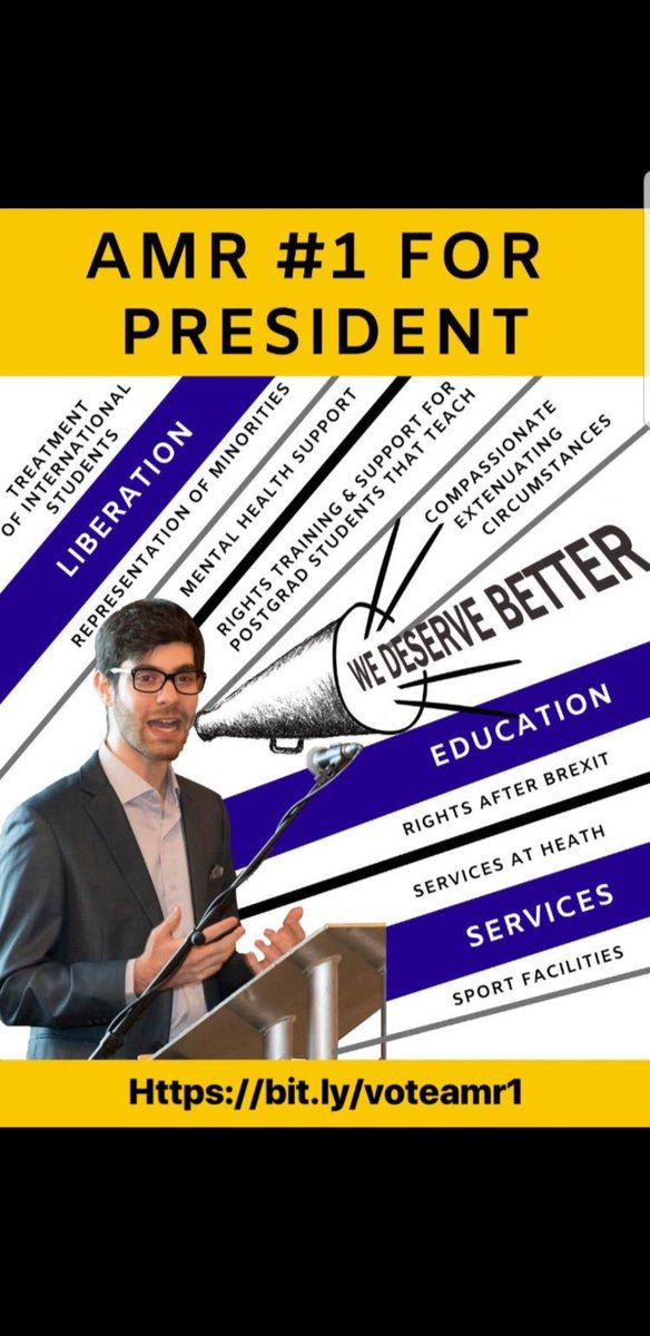 AlwishahAmr's tweet image. Good morning everyone 😊 We’ve officially reached mid-election week! 

If you haven’t voted yet make sure you vote ASAP. Click here to vote: bit.ly/voteamr1

VOTE AMR #1 FOR SU PRESIDENT❗#WeDeserveBetter #LESdothis
#ElectionsCSU