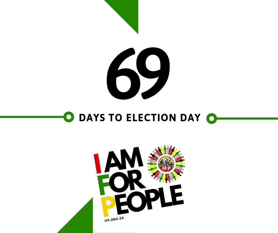 vote_ifp's tweet photo. [COUNTDOWN] 🇿🇦 #69days until 8 May 🗳️ Make sure you are #RegisteredToVoteIFP by visiting https://t.co/xWc2mwjnLU  or an @IECSouthAfrica office near you! There's still some time left to register! 💚 #TrustUs #VoteIFP #8May2019 #IamForPeople ❌ https://t.co/xgiU6xSy8f