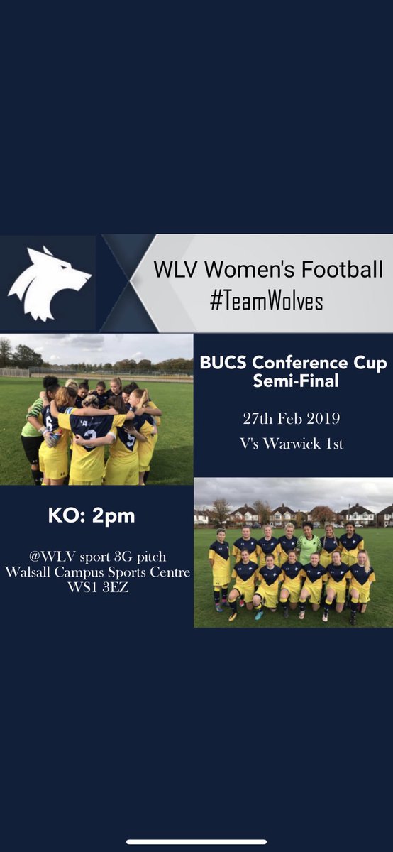 laursaveryx's tweet photo. Big game! Get to walsal campus ⚽️🏆 https://t.co/3FCIcfLabi