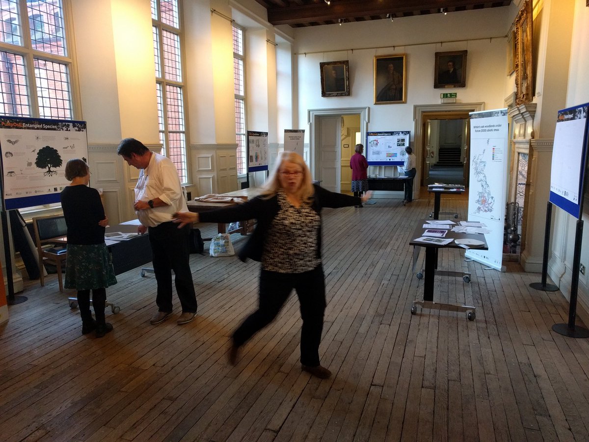 MPetr81's tweet photo. We are ready for the final PuRpOsE oak health project event at the Royal Geographical Society in London. Exciting five stalls about the project findings after three years. Co-organised by @Forest_Research @DrTrishOFlynn @DrHG https://t.co/QgZRNuJXT6