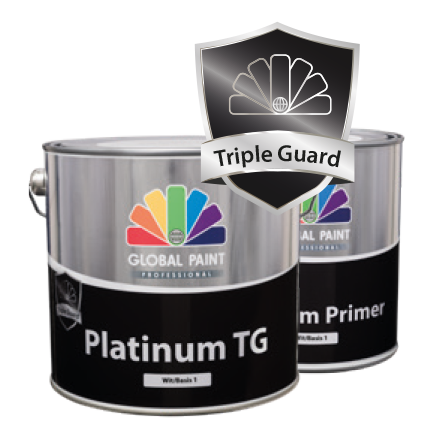 Nieuw! Global Platinum Primer. Deze hoogwaardige, zijdeglanzende grondlak voor buiten geeft een uitstekende hechting en dekking en is een perfecte grondlaag voor afwerking met de duurzame hoogglanzende Platinum TG aflak. Meer info op plugbv.nl
