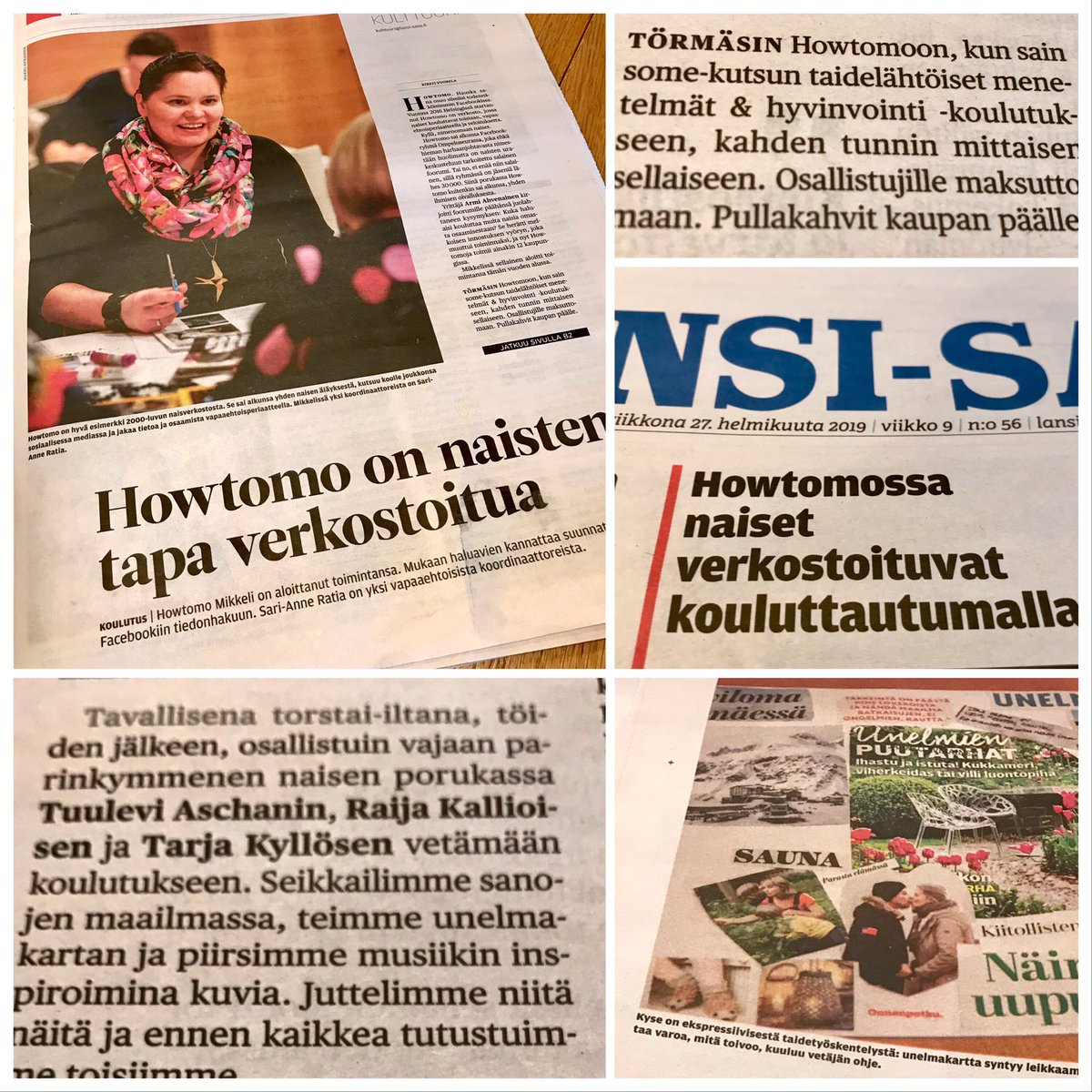 Tuulevia's tweet photo. Viime viikon #Howtomo-illasta juttua teki @LansiSavo. Taidemenetelmillä saadaan paljon hyvää aikaa - se vauhdittaa jopa työelämän laatua. Mukana @TarjaKyllonen, @RaijaKallioinen #voimataide #taide #tuottavuus #työhyvinvointi #työelämänlaatu #xamk #tiedosta #työnilo #unelmat https://t.co/g56nxZRLR8