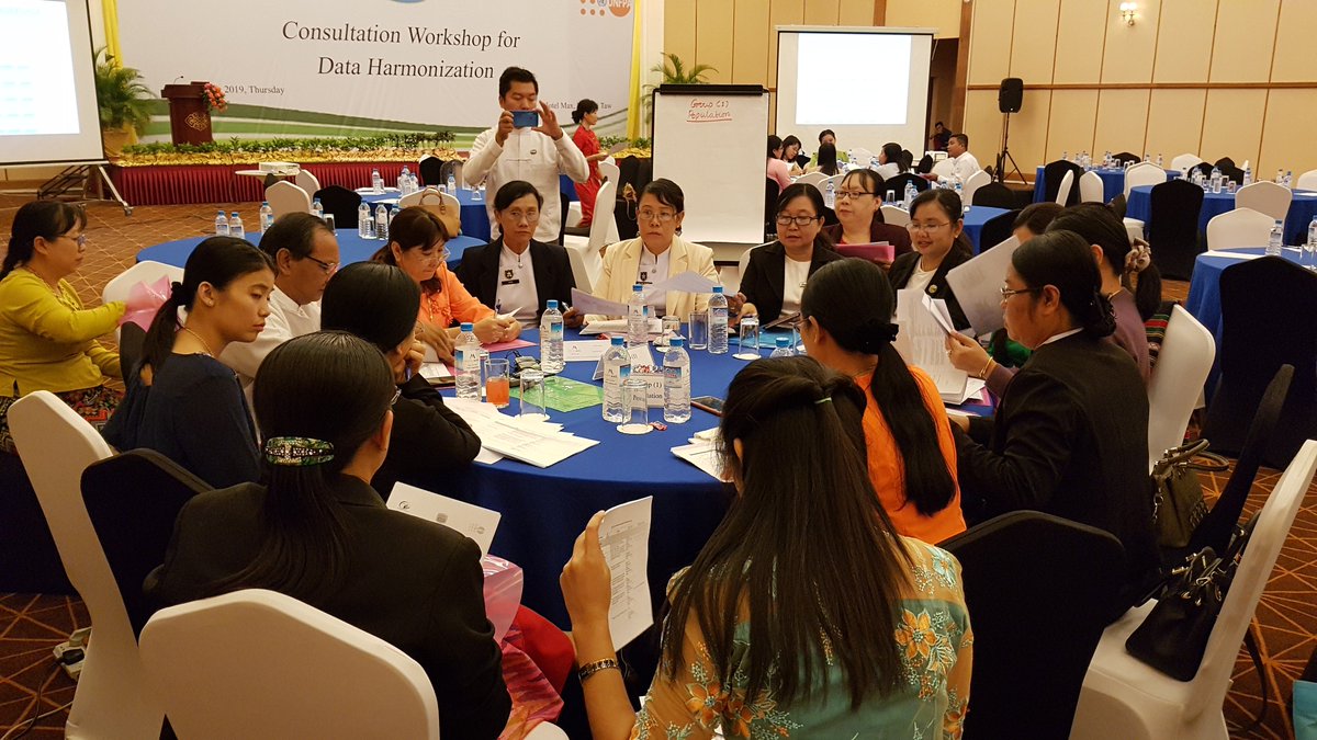 UNFPAMMR's tweet image. #DataHarmonization is crucial to #development because it makes monitoring possible. This workshop, organized by #Myanmar’s Central Statistical Organization and @UNFPA, is part of an important step towards tracking #SDG progress.