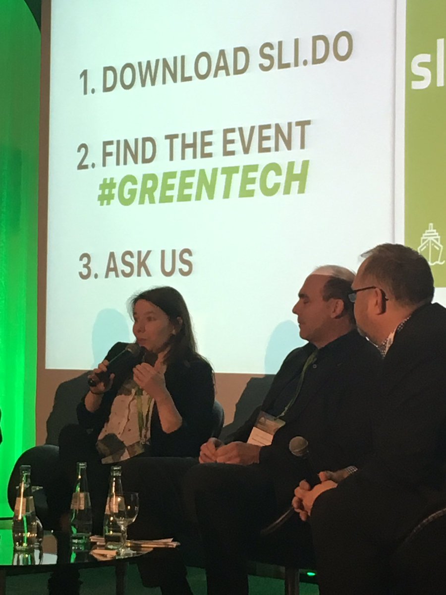 Vermeiren_Mich's tweet photo. Katrien Van Itterbeeck explaining #sustainable strategy of @PortofAntwerp focussing on #transition #LNG #multifuel #growth at the #greentech conference https://t.co/5NQM3o8LNB