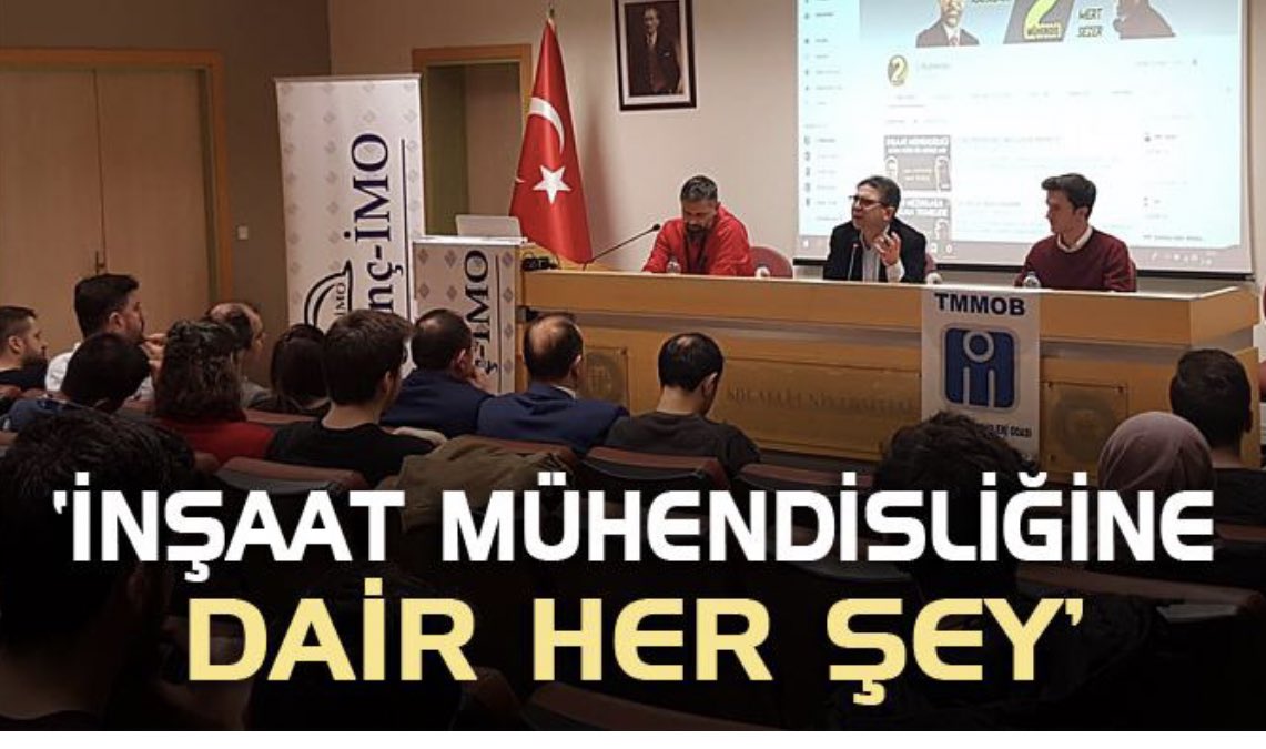 CagdasKocaelii's tweet photo. ‘İNŞAAT MÜHENDİSLİĞİNE DAİR HER ŞEY’❗️
https://t.co/j4jpzlM4YF #kocaeli #inşaatmühendisleriodası #inşaatmühendisliği #seminer #kocaeliüniversitesi #imokocaeli #kahramanbulut #cemkafadar #mertsezer #inşaatmühendisi #kocaelihaberler https://t.co/x4nahLEUDT