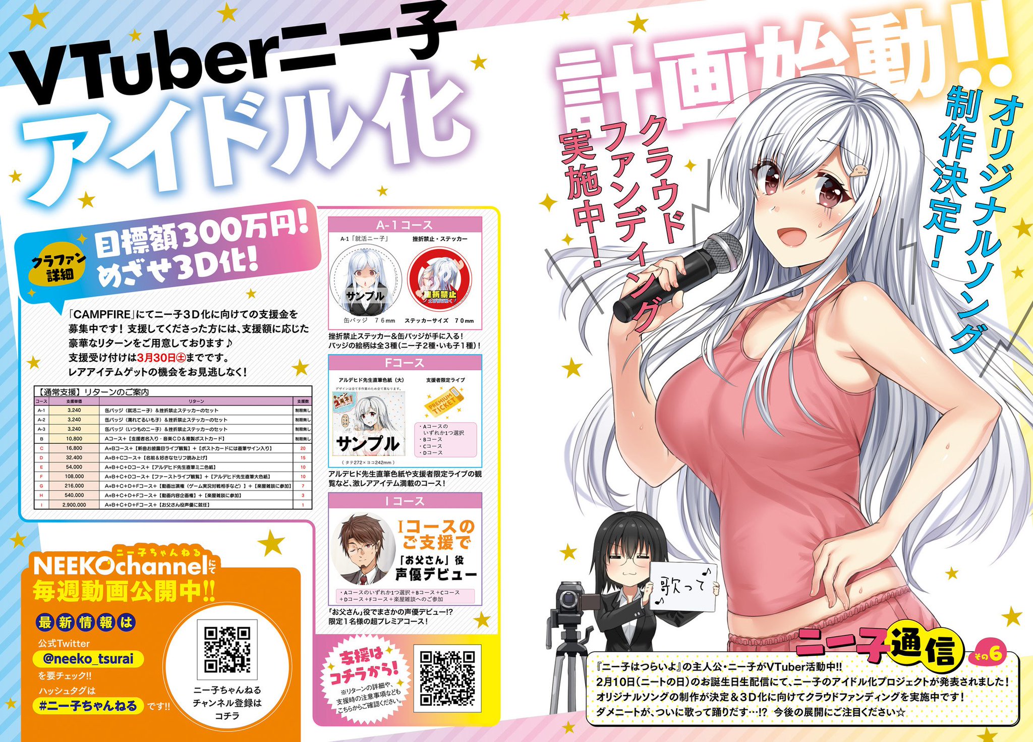 コミックキューン編集部 アルデヒド先生が描く ダメかわニートの日常コメディ ニー子はつらいよ 最新話がコミックキューン4月号に掲載中 うりちゃんのお家訪問編 Vtuber活動も巻頭で大特集 ニー子はつらいよ 第１話試し読み T Co