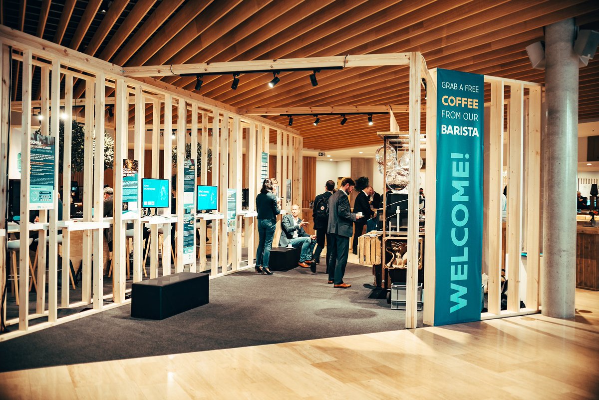 CirculFlanders's tweet photo. This was the Circular Flanders &amp; @OVAM_Ecodesign booth at #WRF19. Thanks for having a coffee and a chat with us! https://t.co/9LqU8S9qKg https://t.co/7qVIi5mj1A