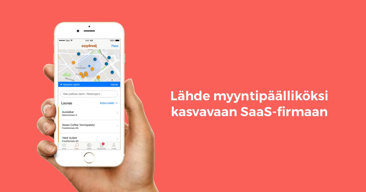 Uusia haasteita tarjolla jo hieman kokemusta hankkineelle ratkaisumyyjälle. 

Tsekkaa lisätiedot ja hae 15.3. mennessä eazybreak.fi/site/fi/lahde-… #rekrytointi #rekry #myynti #b2b
