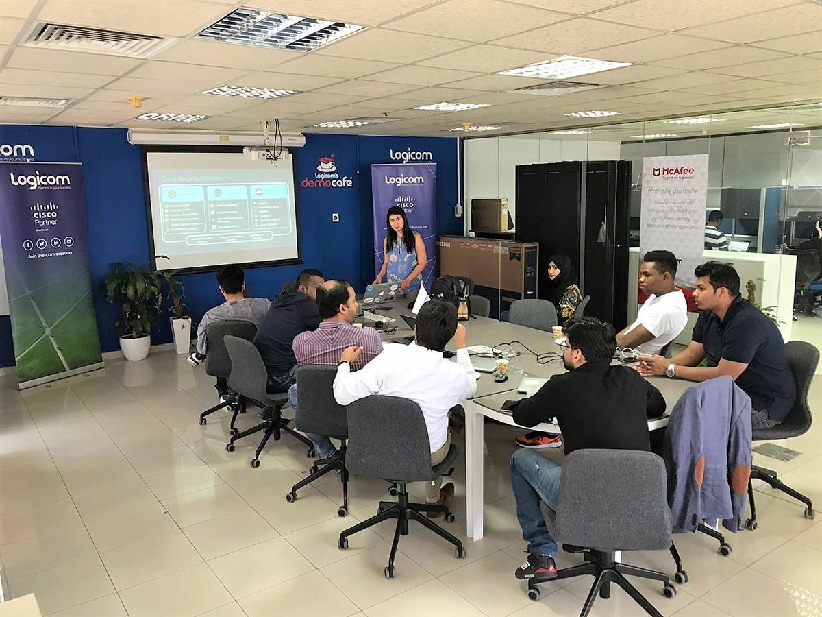 LogicomDisti's tweet image. The #LogicomCisco team took part in an internal @CiscoSecurity training session last week in our #LogicomDemoCafe, where they learnt key information to further support partners on the #CiscoSecurity Portfolio. Go team!
#LogicomLife #CiscoPartners #WeAreCisco