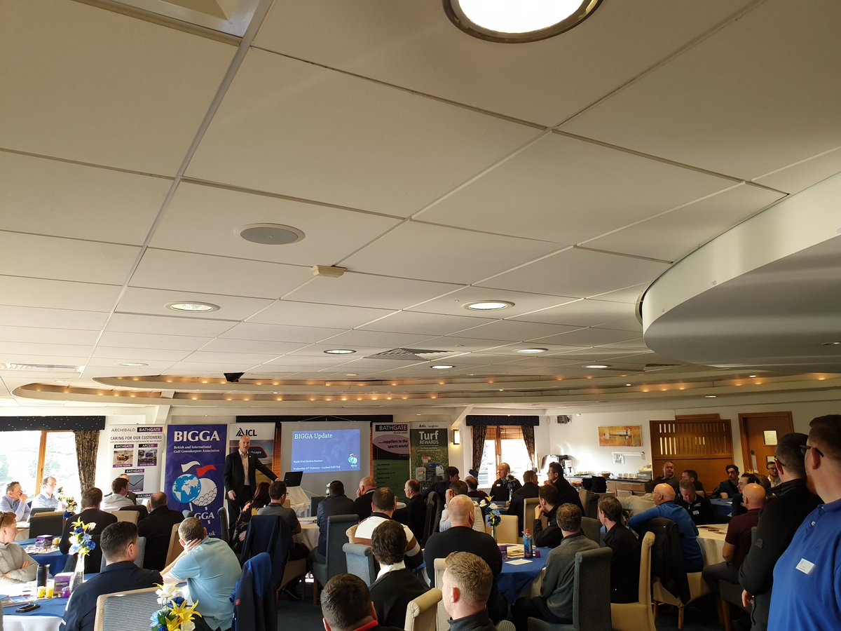 NWGreenkeepers's tweet photo. Great turnout today @LeylandGC for the @BIGGANorthWest conference, @JCBgolfCM @JimCroxton @AlwoodleyGC @BalmersSales @ICL_Turf @festucaman @LeylandGCGreens https://t.co/OUgPUip05Y